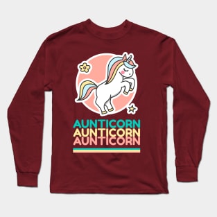 Aunticorn Auntie Gift Long Sleeve T-Shirt